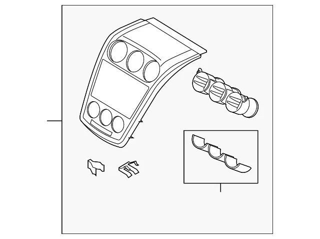 Instrument Panel Trim Panel - Mazda (eg2155210h02)