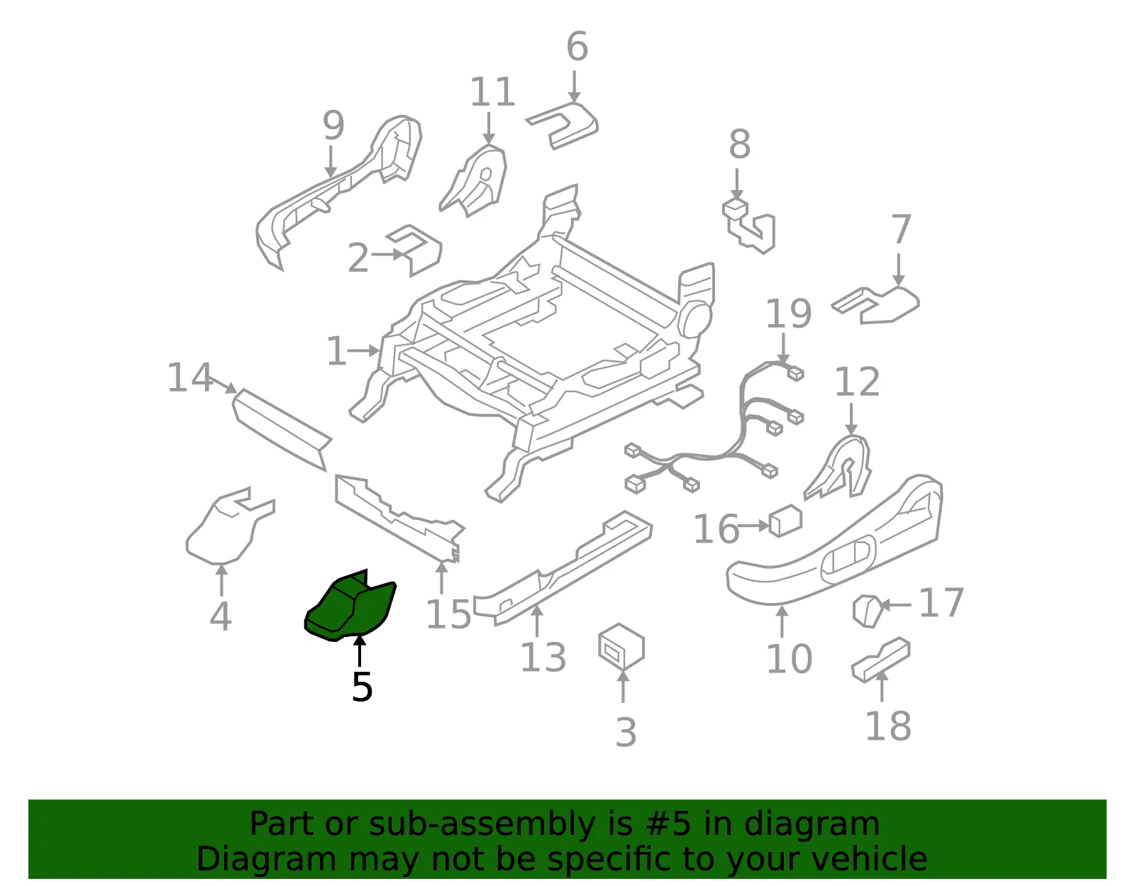 Seat Track Cover - Mazda (eg2157044a02) - view 2