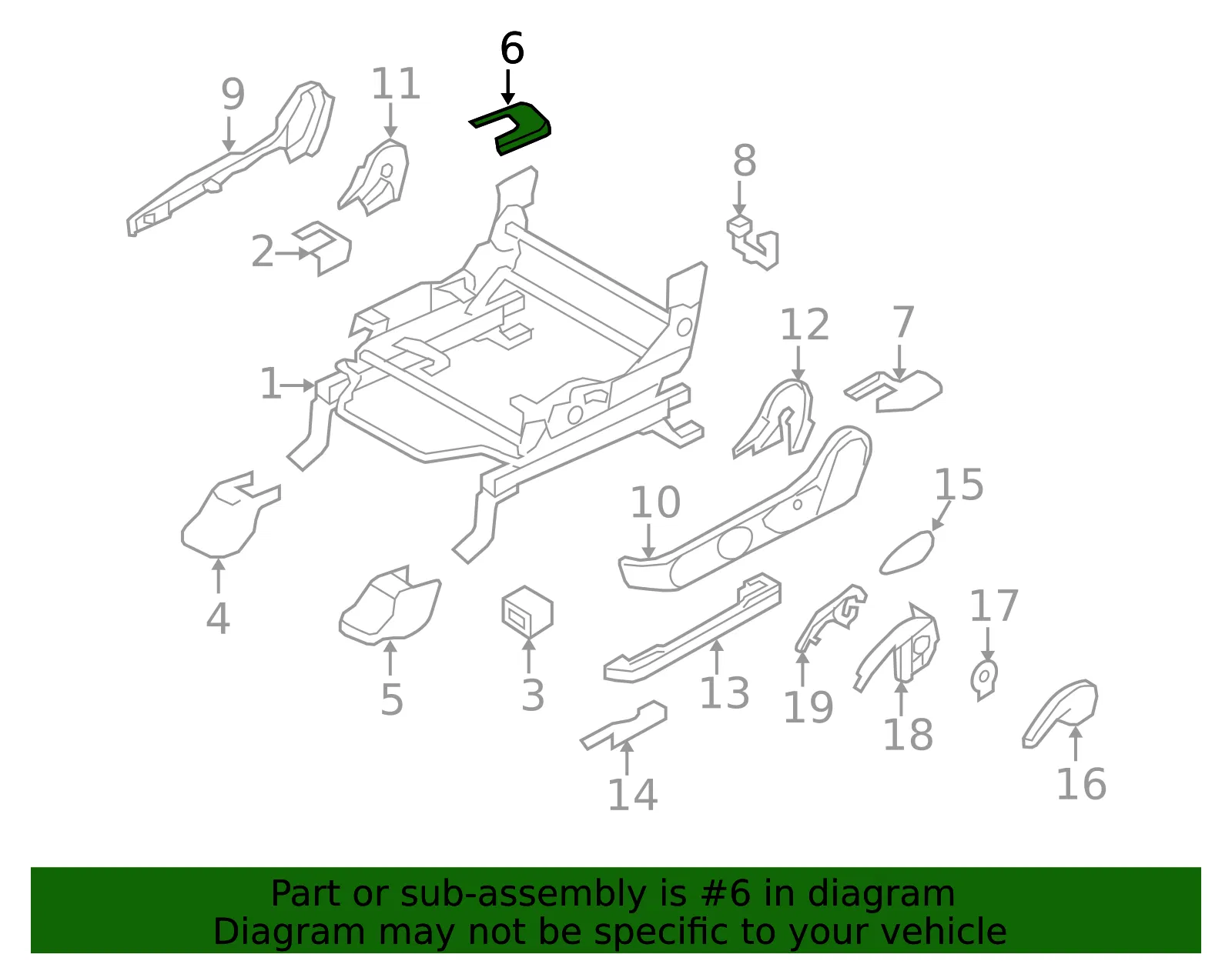Seat Track Cover - Mazda (eg2157053b02) - view 2