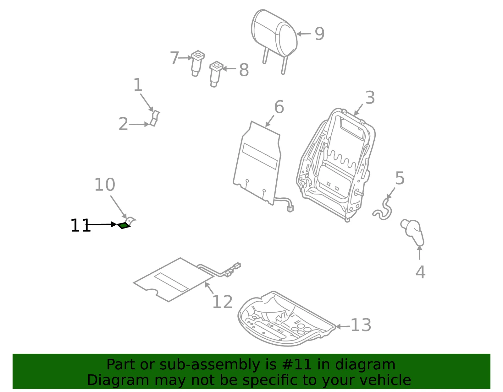 Seat Cushion Pad - Mazda (eg2188162) - view 2