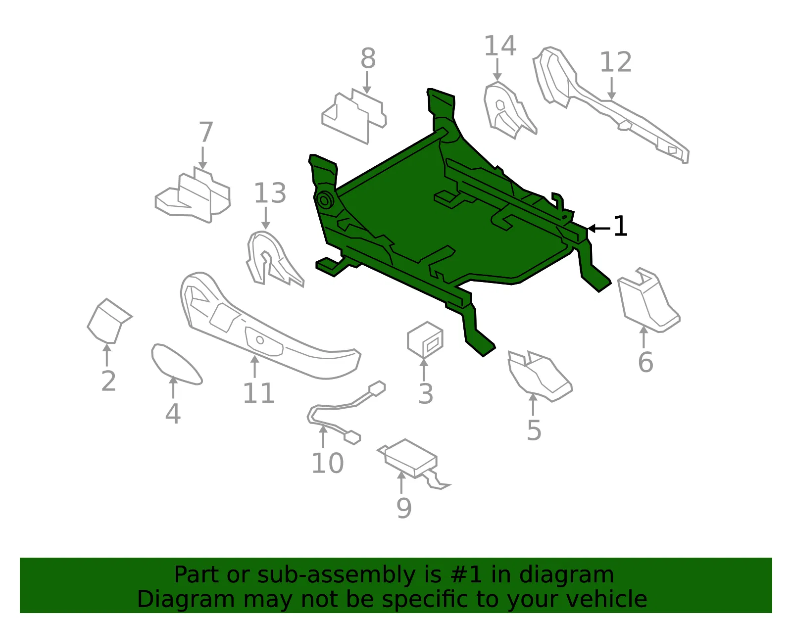 Seat Track - Mazda (eg2188a00) - view 2