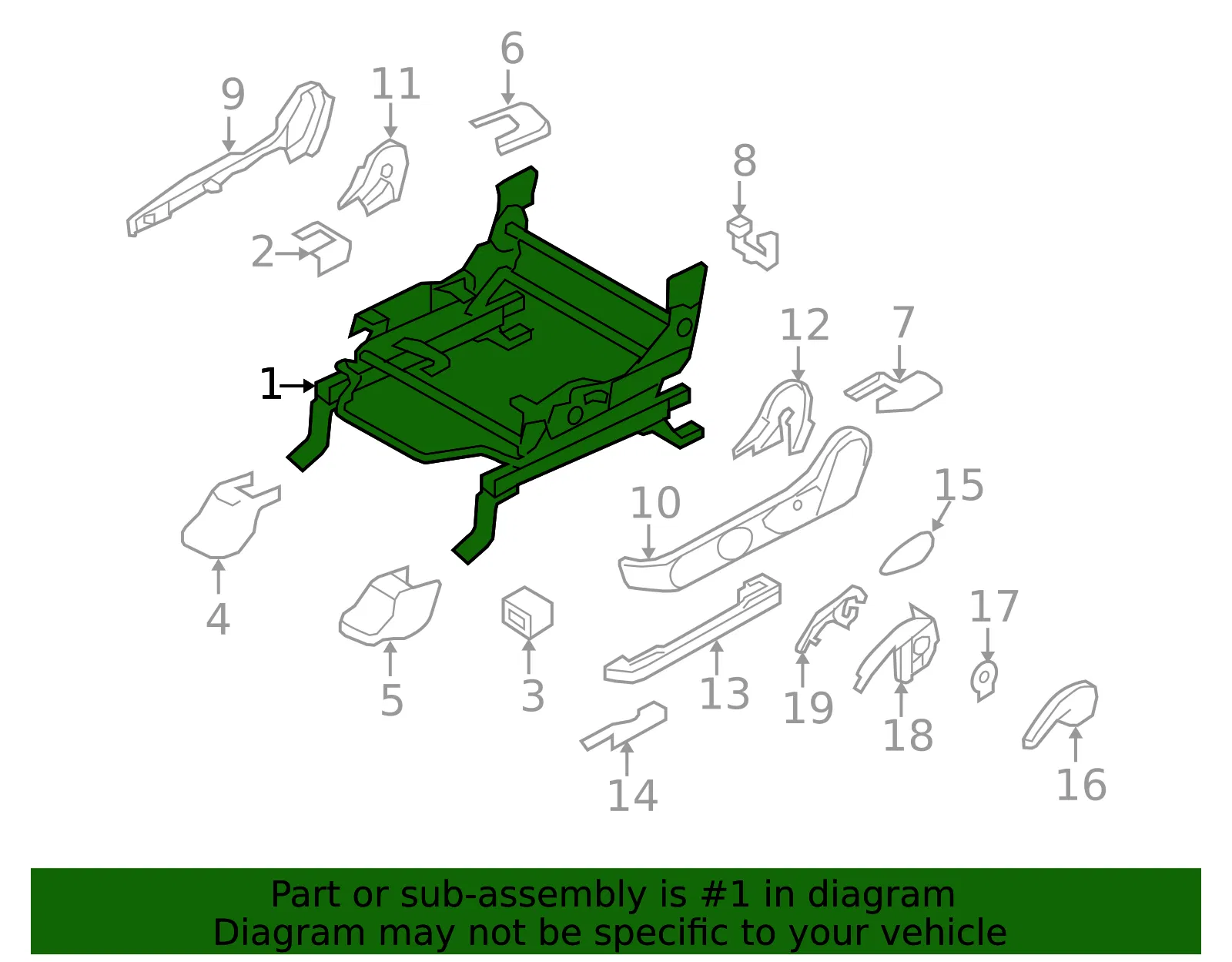 Seat Track - Mazda (eg2188h50e) - view 2