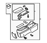 Console Assembly - Mazda (eg5164420b02) - view 3