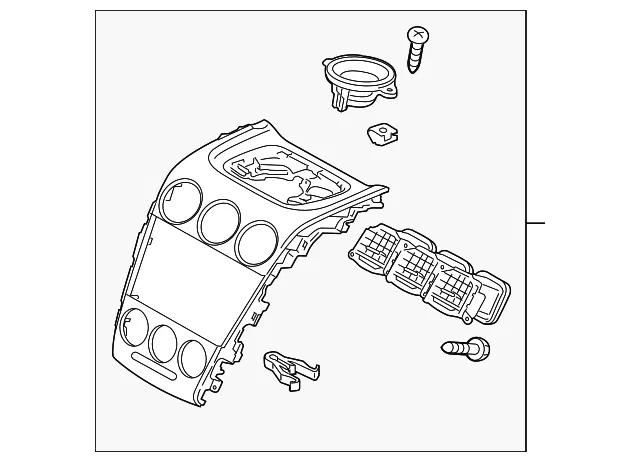 Instrument Panel Trim Panel - Mazda (eh4555210h)