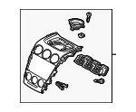 Instrument Panel Trim Panel - Mazda (eh4555210h) - view 3