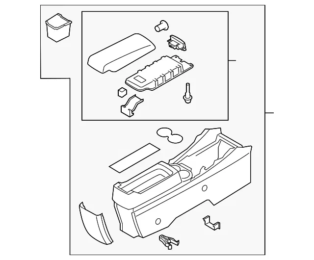 Console Assembly - Mazda (eh4564420a34)