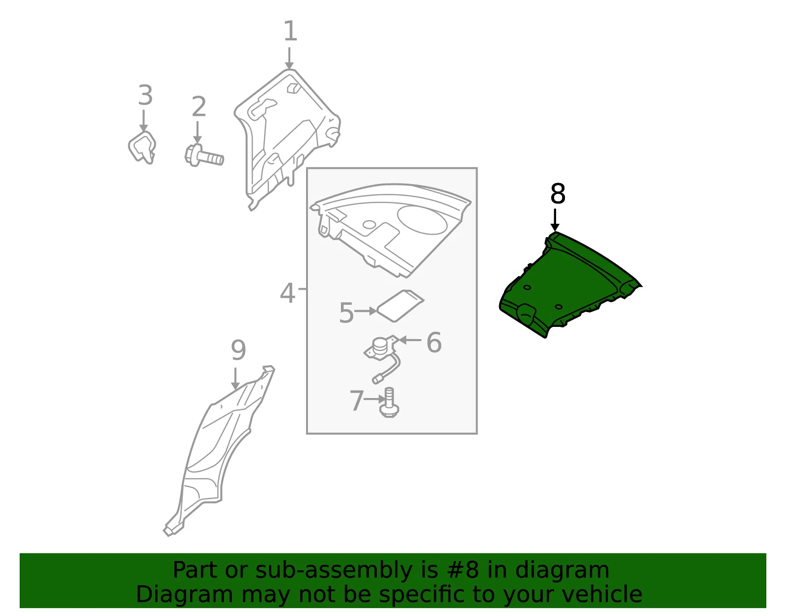 Package Tray Trim - Mazda (f151683a0a02) - view 2