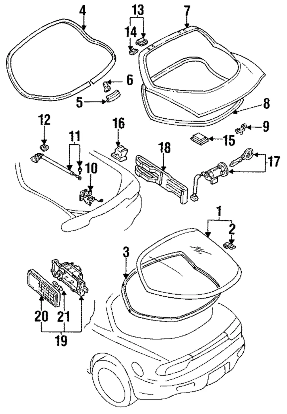 Cylinder Trim Ends - Mazda (fb0162615)