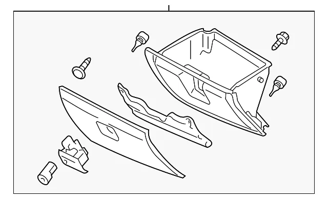 Glove Box Assembly - Mazda (fe0164030c02)