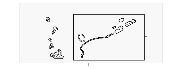 Folding Seat Release Cable - Mazda (g44a5732xb)