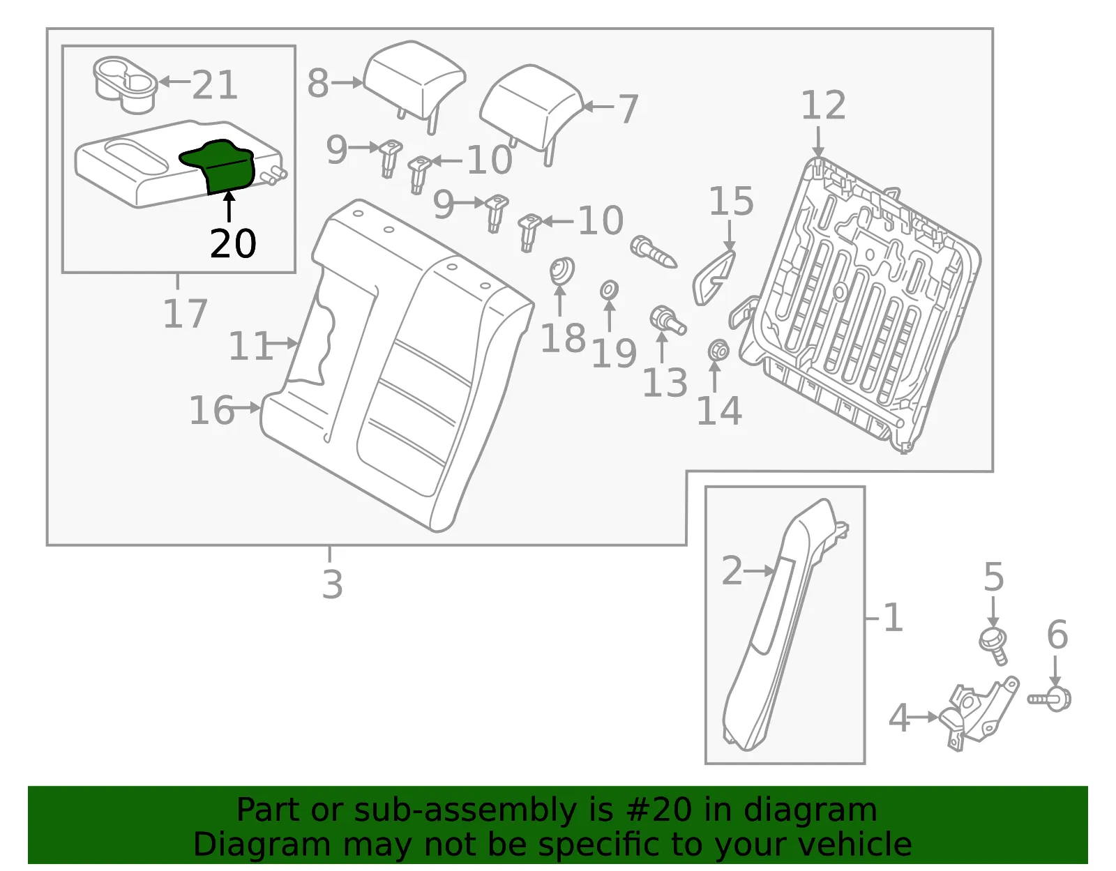 Armrest Cover - Mazda (g44n883b102) - view 2