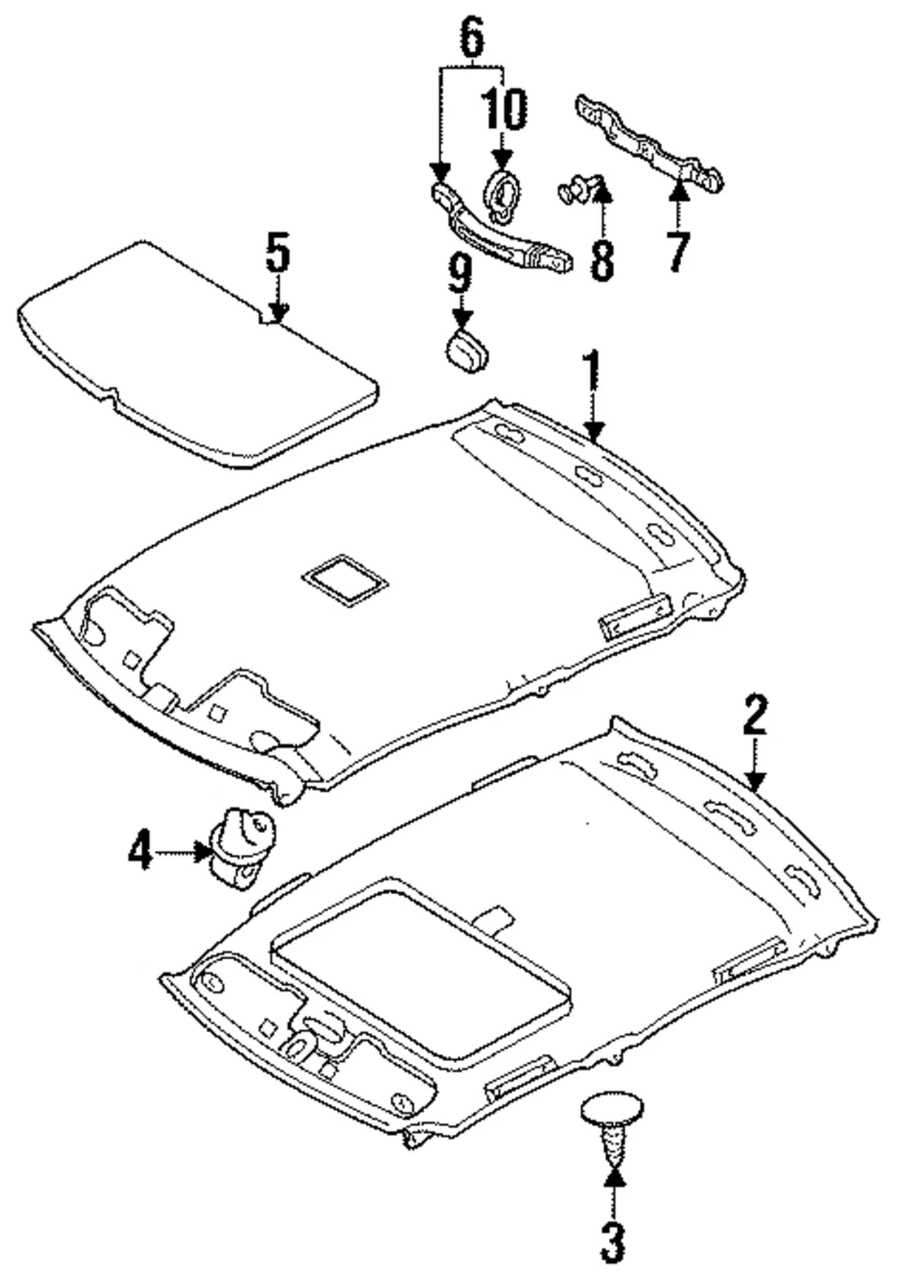 Visor Bracket - Mazda (ga2k6926127)