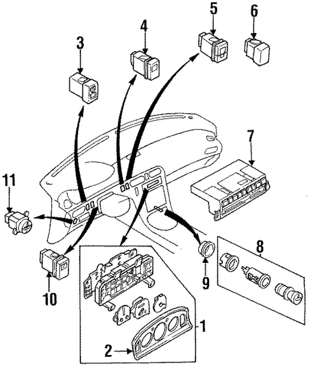 Dash Control Unit - Mazda (ga2p61190)