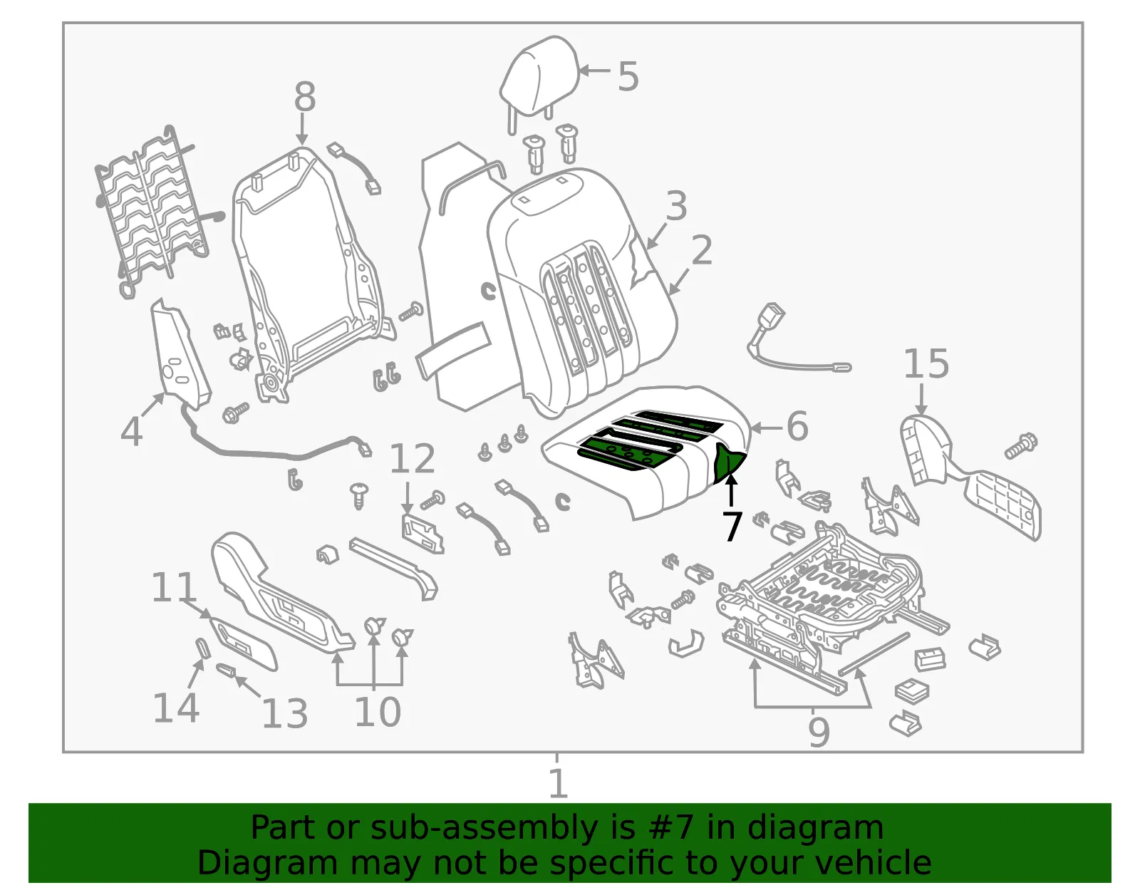 Seat Cushion Foam - Mazda (gaaa8811x) - view 2