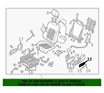 Seat Trim Panel Cap - Mazda (gaac881h2) - view 4