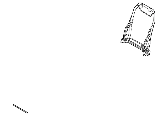 Seat Back Frame - Mazda (gaac8868x)