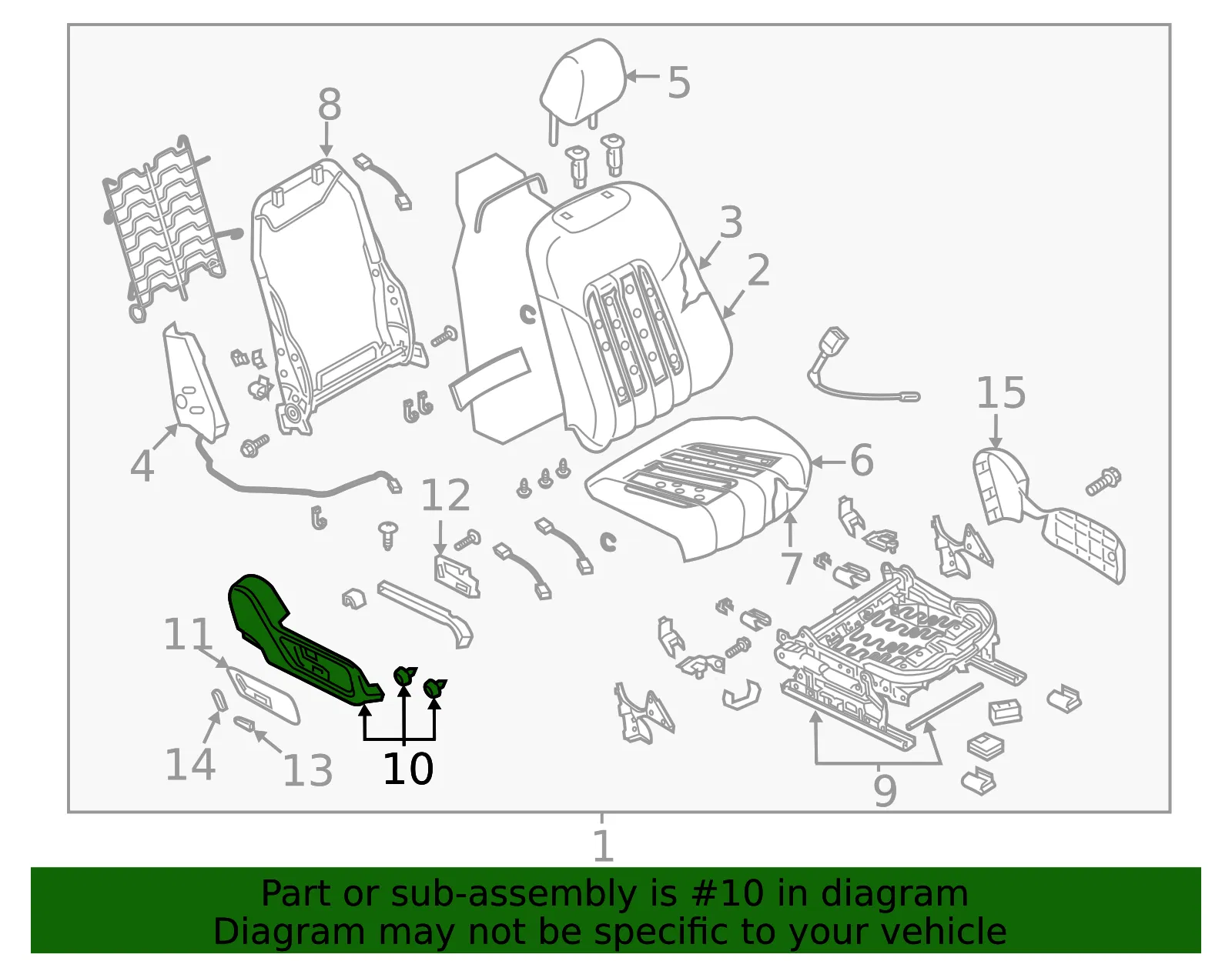 Seat Trim Panel - Mazda (gaad881gx02) - view 2