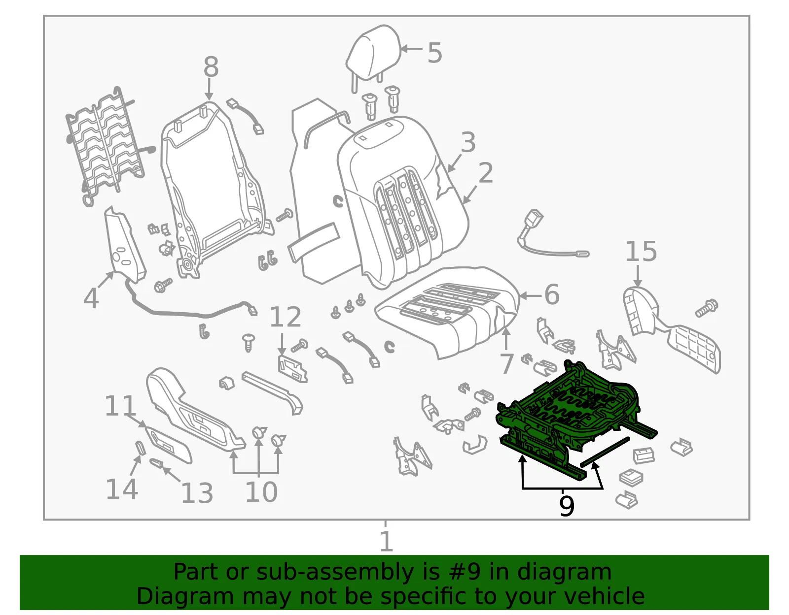 Seat Adjuster - Mazda (gaad88aa002) - view 2