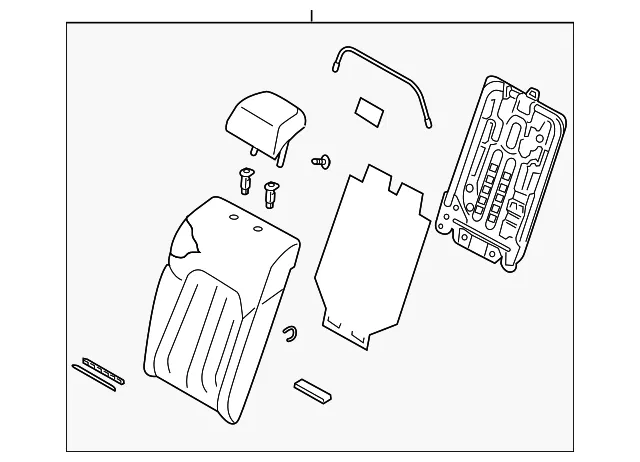 Seat Back Assembly - Mazda (gaae57400e39)