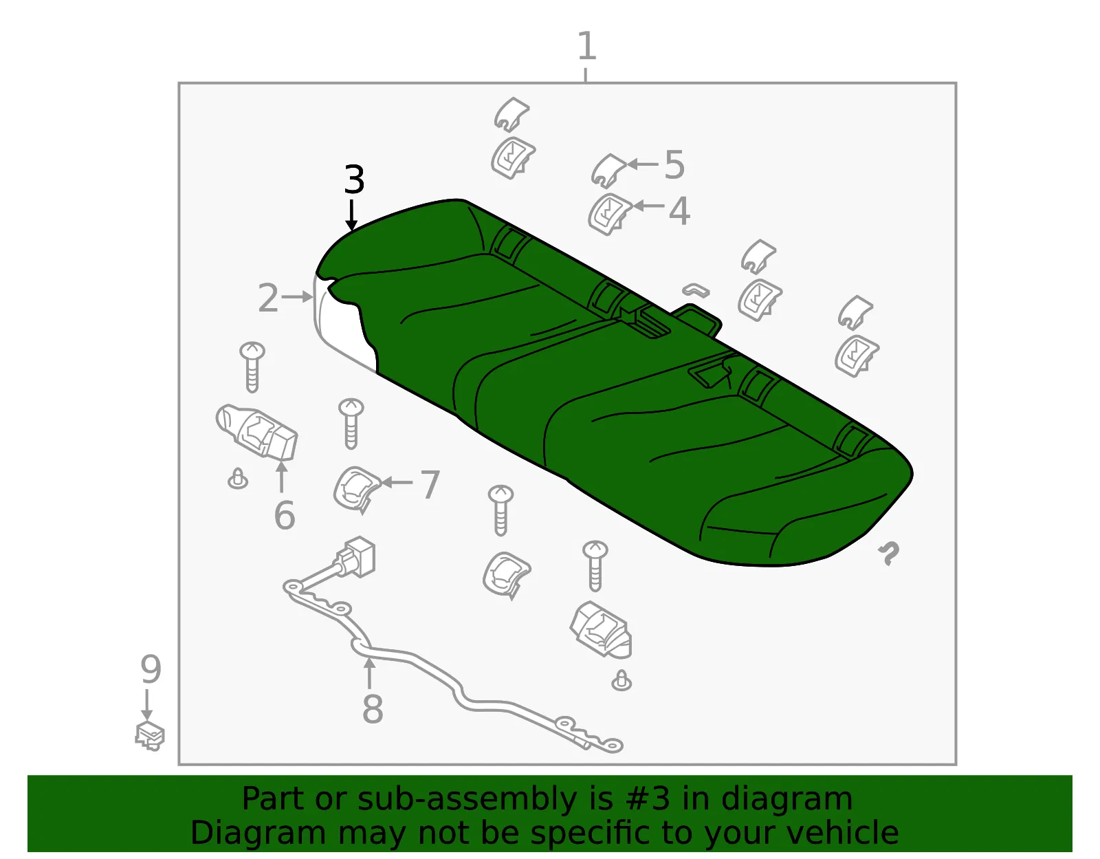 Seat Cushion Pad - Mazda (gaag88210) - view 2