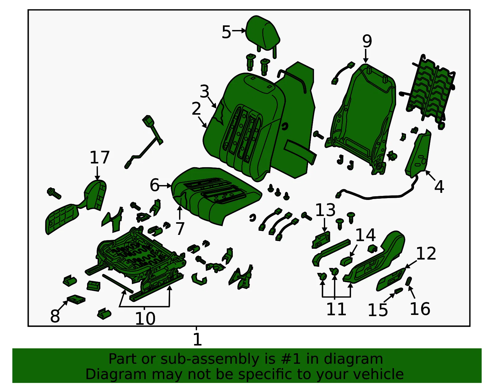 Seat Assembly - Mazda (gaaj57150a02) - view 2