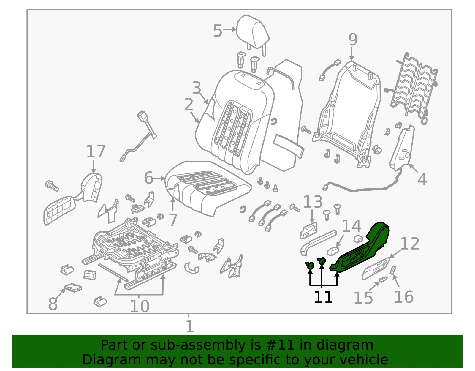 Seat Trim Panel - Mazda (gaaj881hx2a) - view 2
