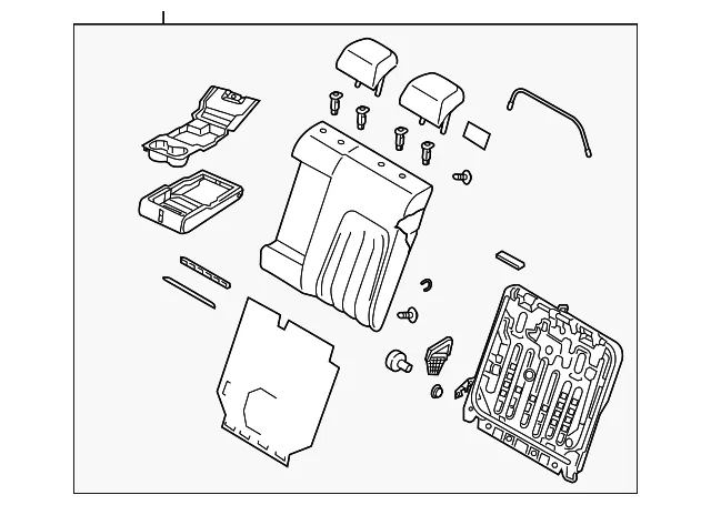 Seat Back Assembly - Mazda (gaas57450b2a)