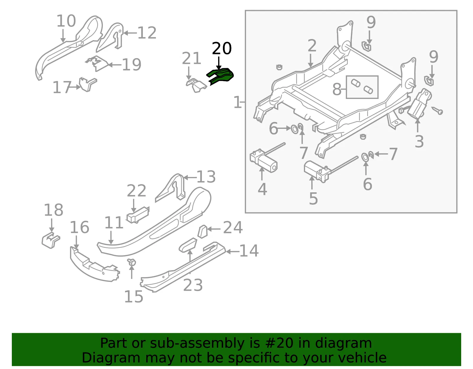 Seat Track Cover - Mazda (gac45705402) - view 2