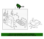 Headrest - Mazda (gac48814002) - view 4