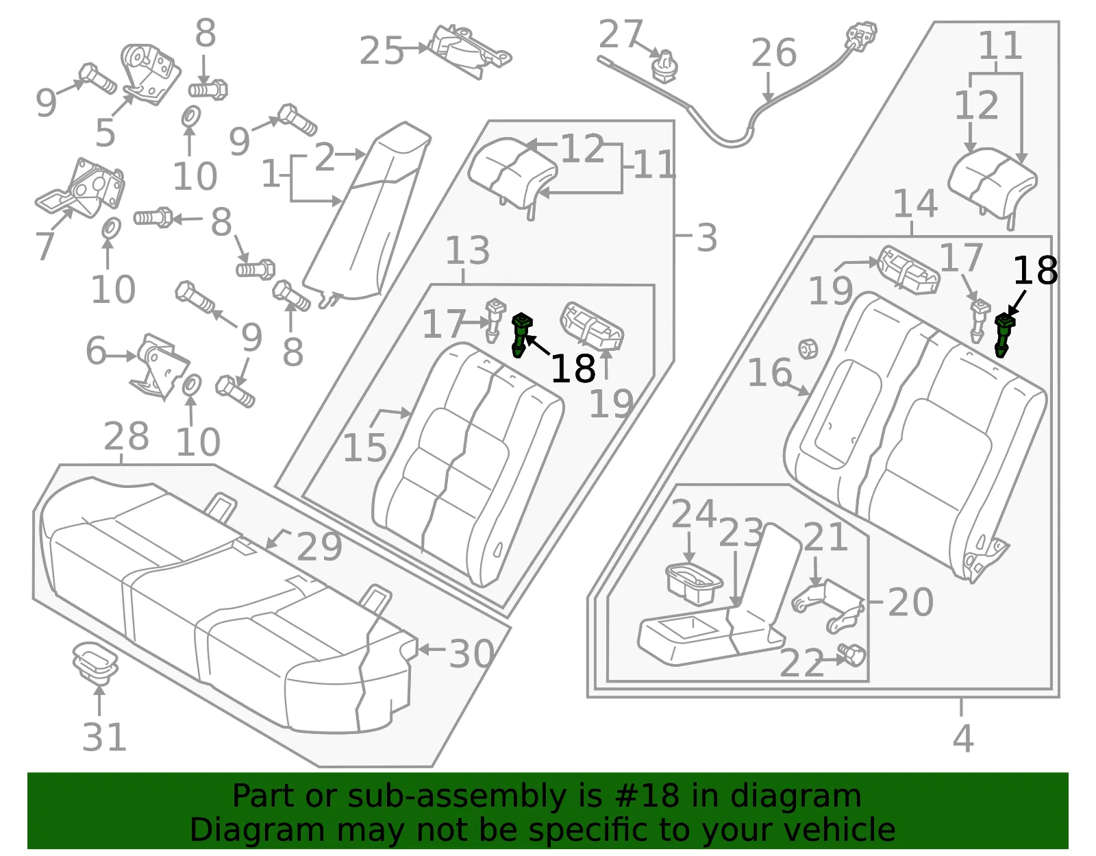 Headrest Guide - Mazda (gac4881g902) - view 2