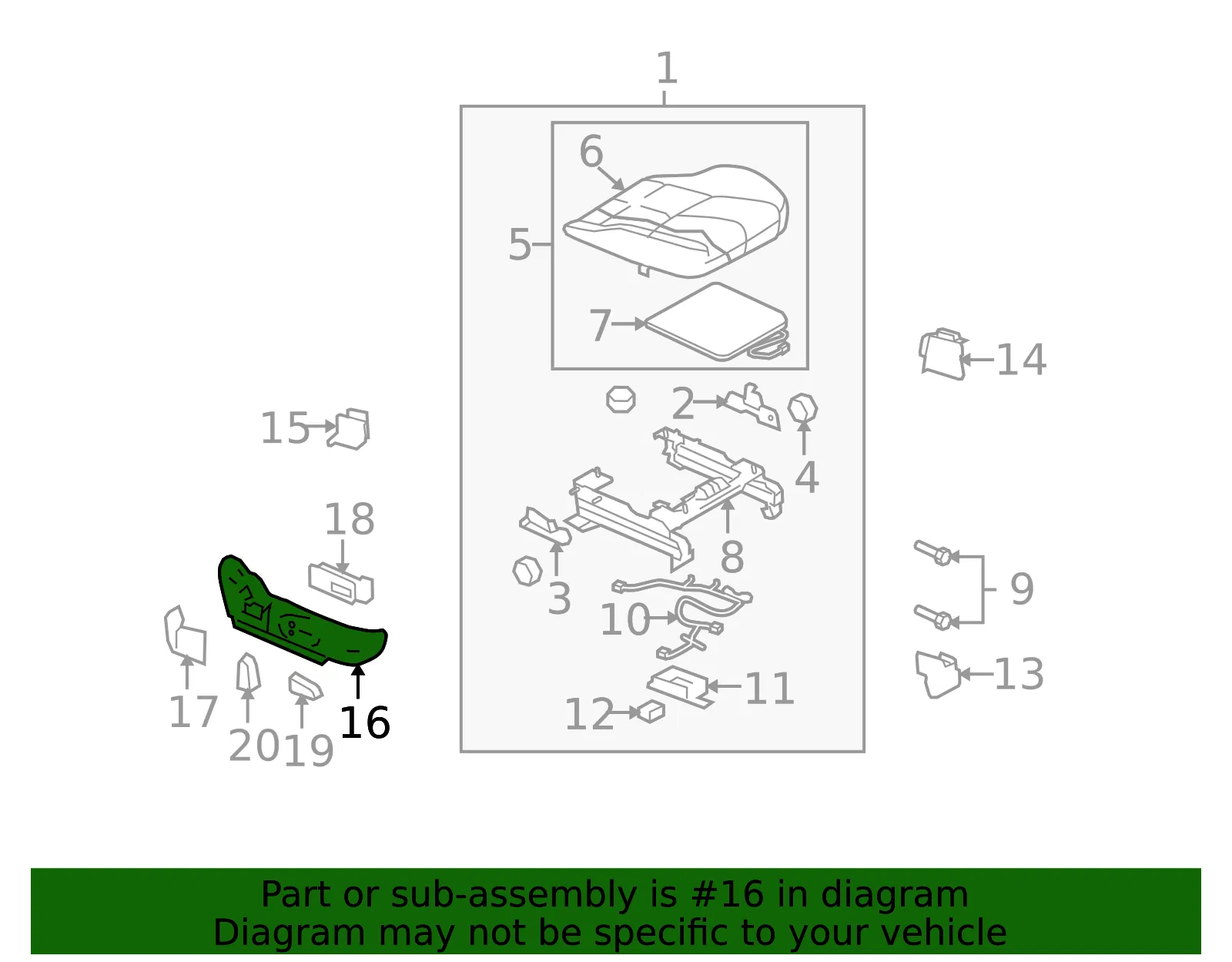 Seat Trim Panel - Mazda (gac4881gxa02) - view 2