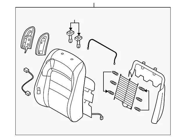 Seat Back Assembly - Mazda (gac888130c02)