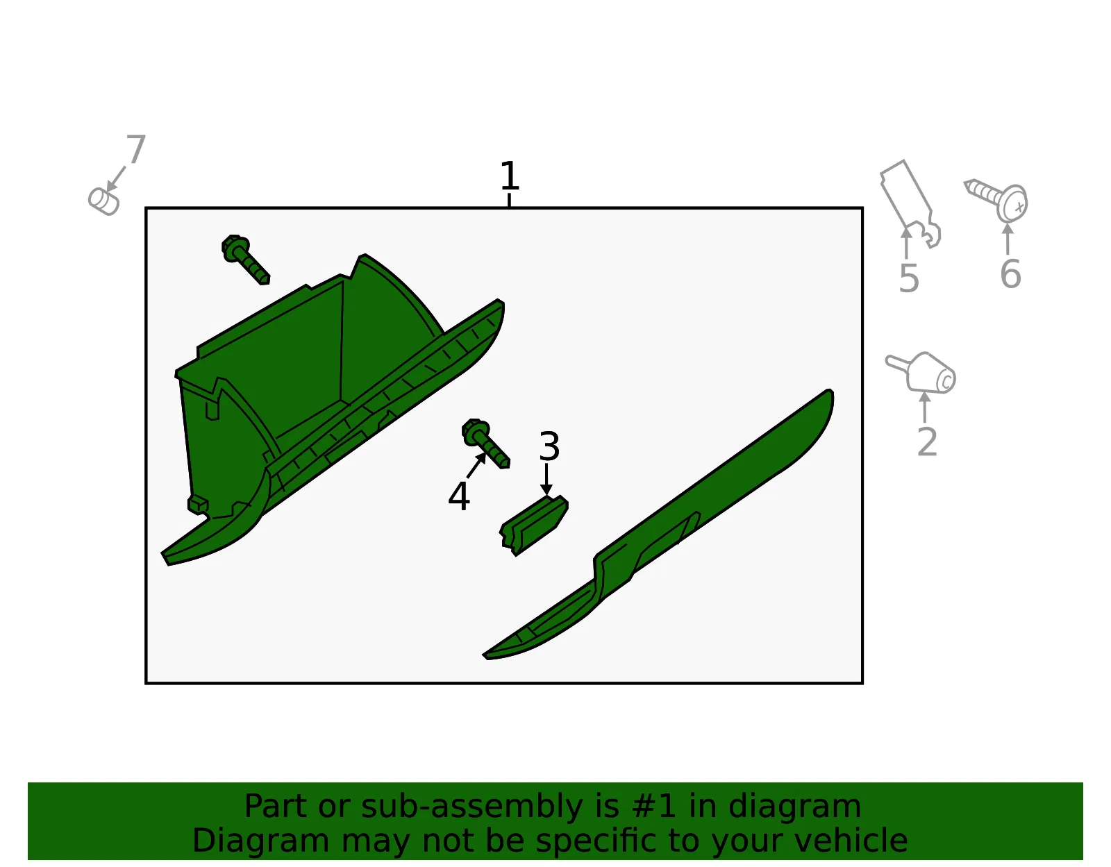 Glove Box Assembly - Mazda (gbfp64030b02) - view 2