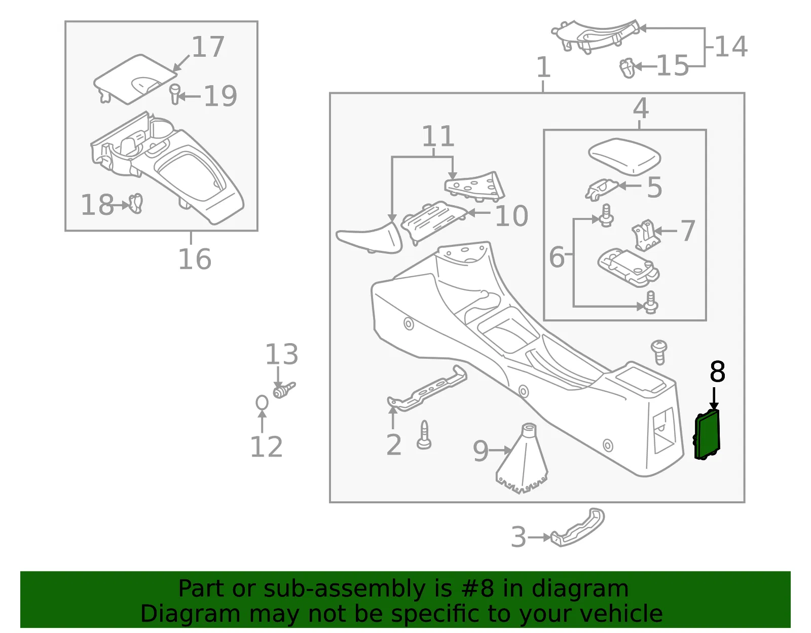 Console Trim Panel - Mazda (gc5d64626a65) - view 2