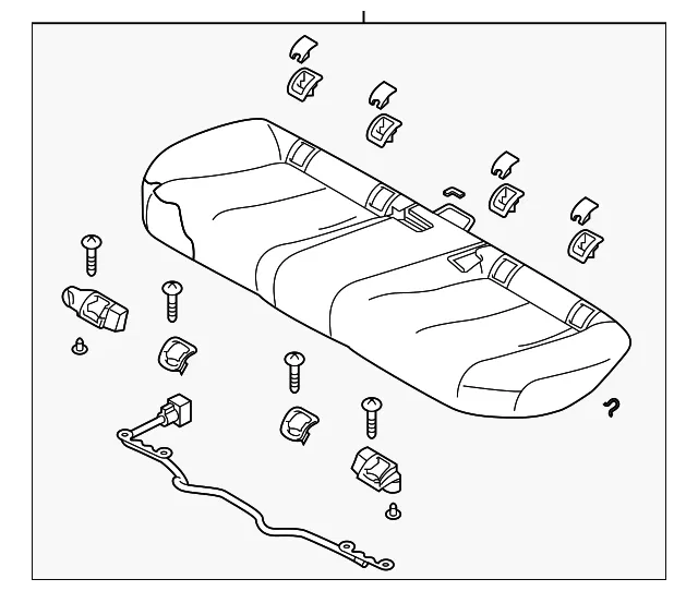 Cushion Rear Seat - Mazda (gcam57200a39)