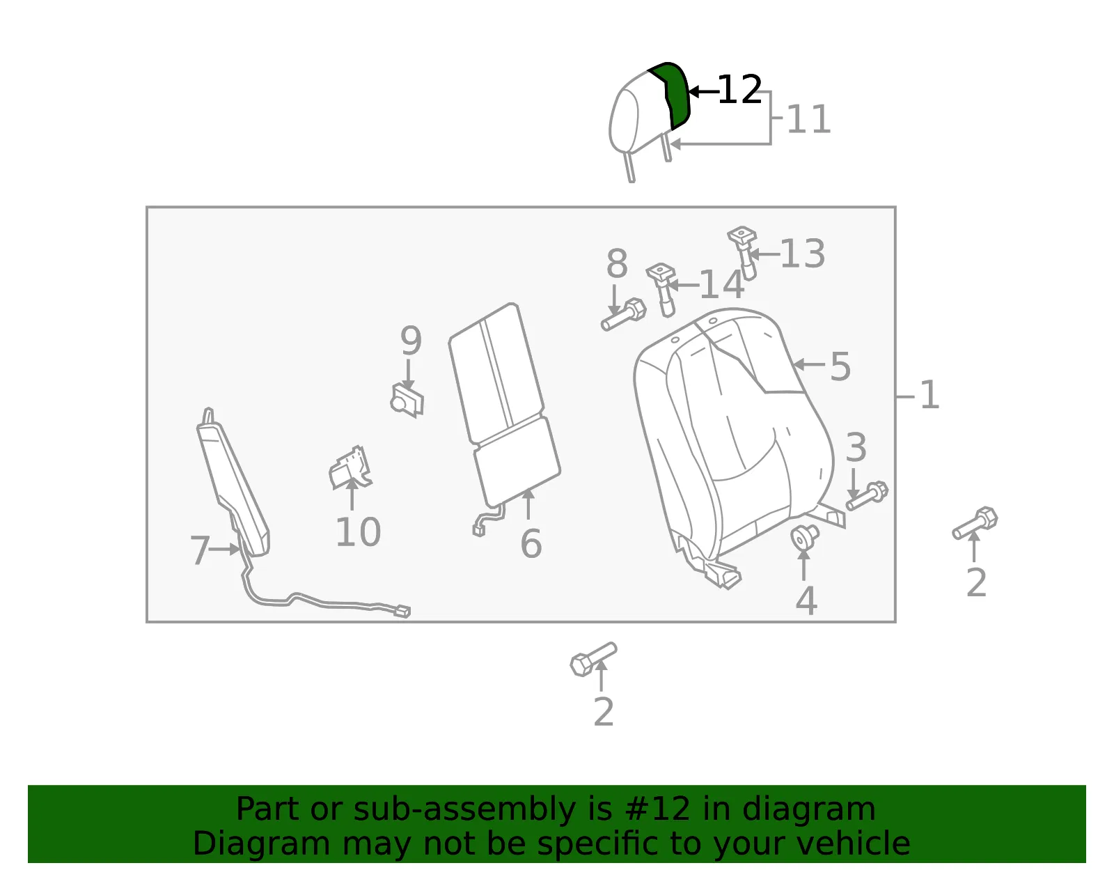 Headrest Cover - Mazda (geg18814102) - view 2