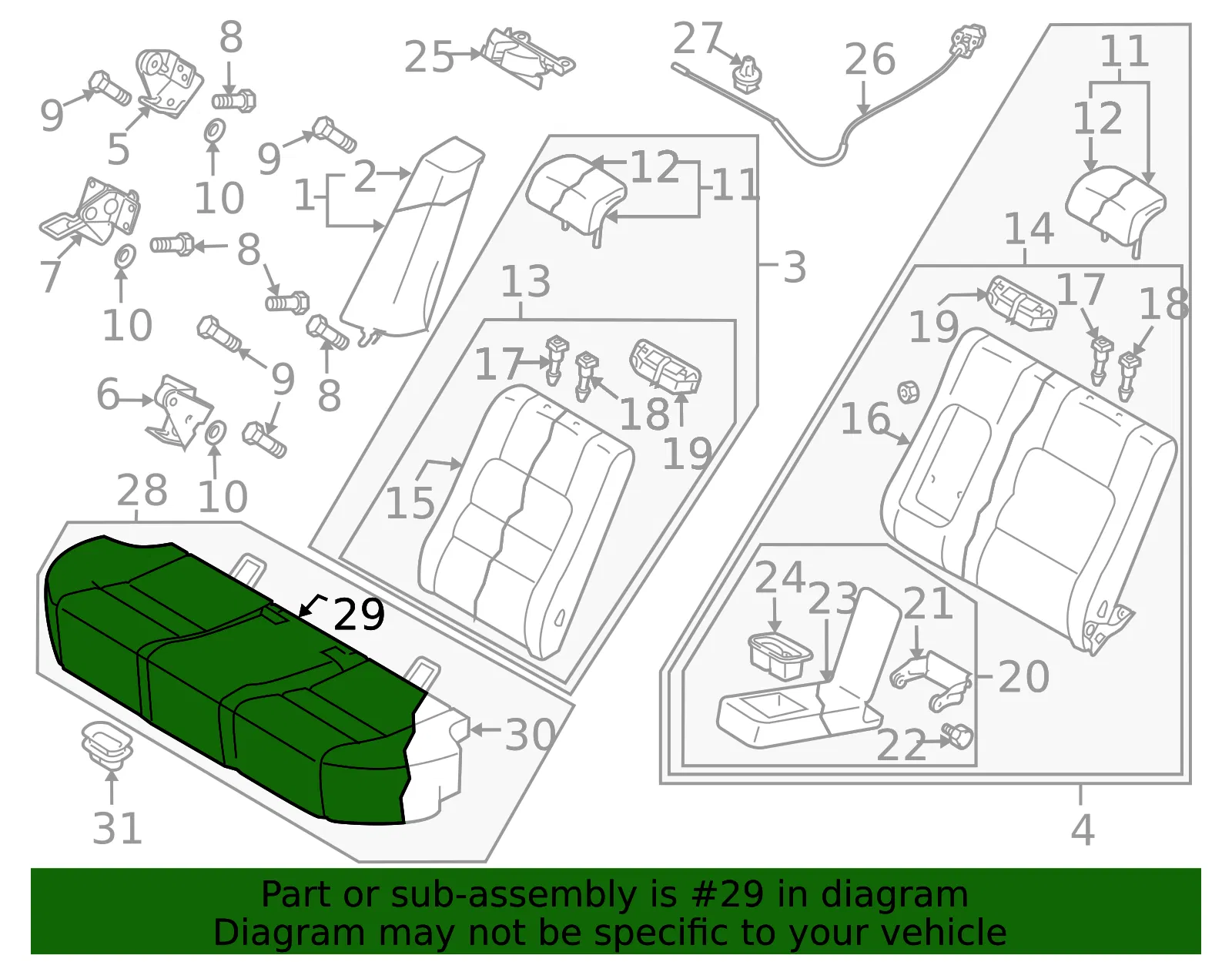 Cushion Cover - Mazda (geg188201a30) - view 2