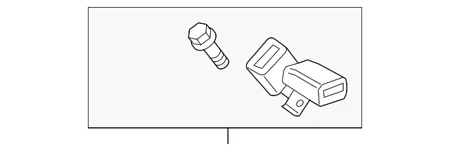 Seat Belt Receptacle - Mazda (ghk157720b)