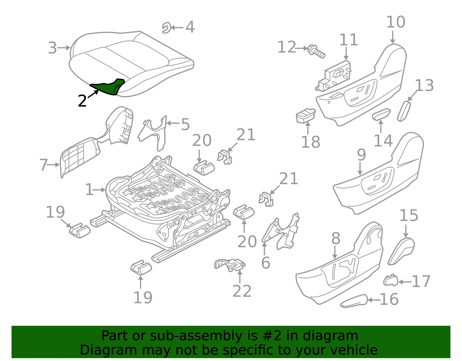 Seat Cushion Foam - Mazda (ghk288162) - view 2