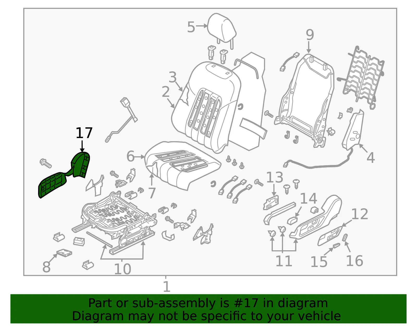 Seat Trim Panel - Mazda (ghk2881h12a) - view 2