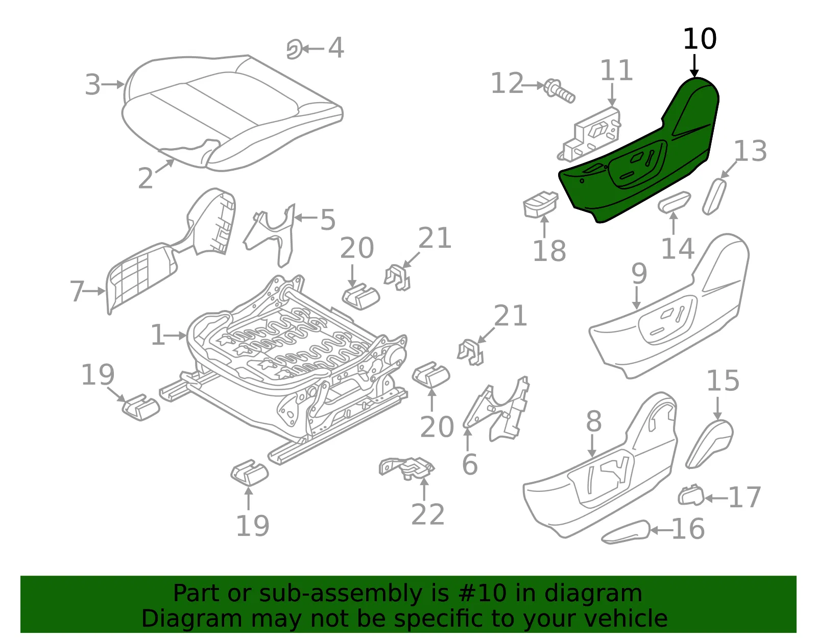 Seat Trim Panel - Mazda (ghl2881hx02) - view 2