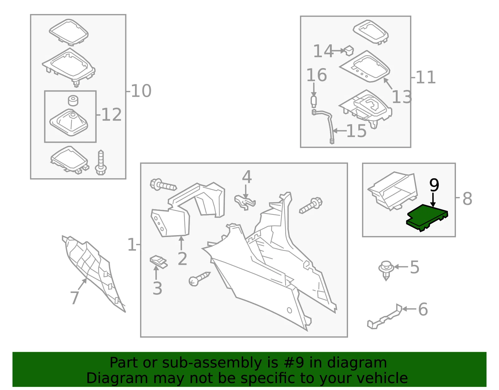 Storage Box Mat - Mazda (ghp964449a) - view 2