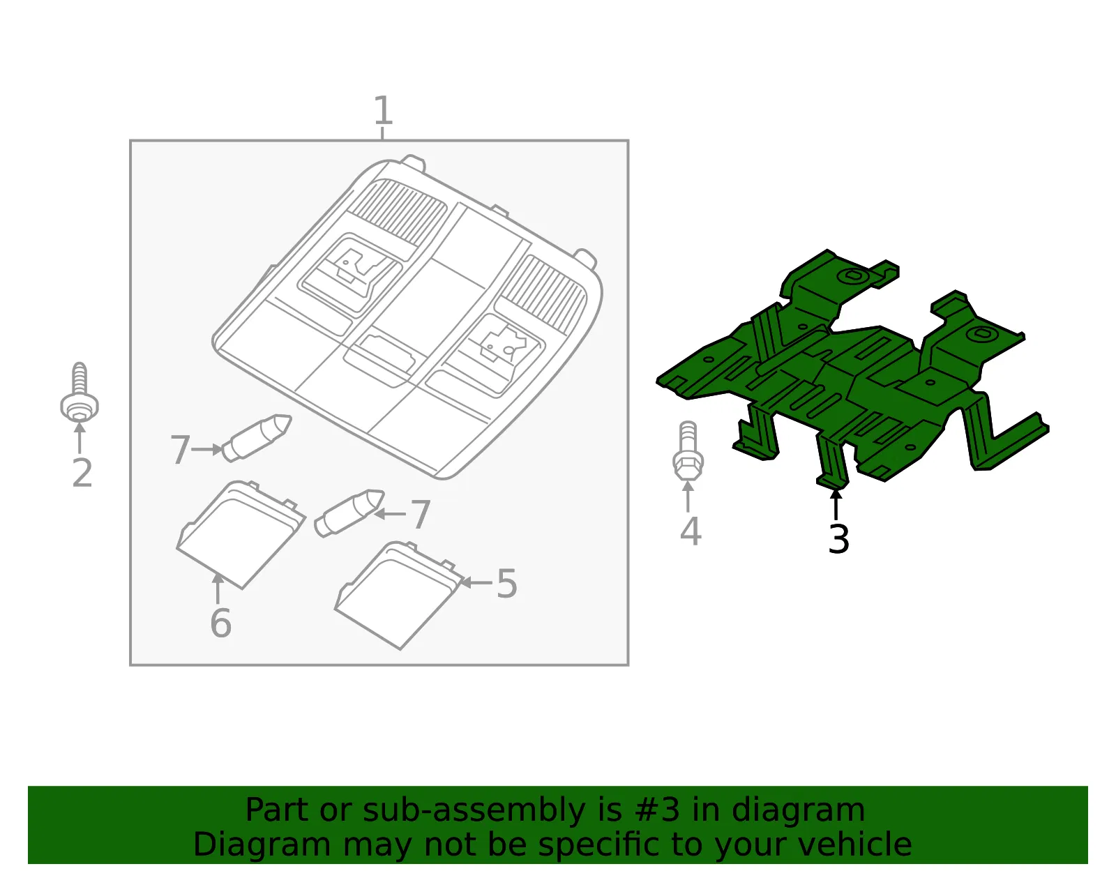 Console Bracket - Mazda (ghp96998xa) - view 2