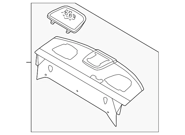 Package Tray Trim - Mazda (gj4h683a0d80)