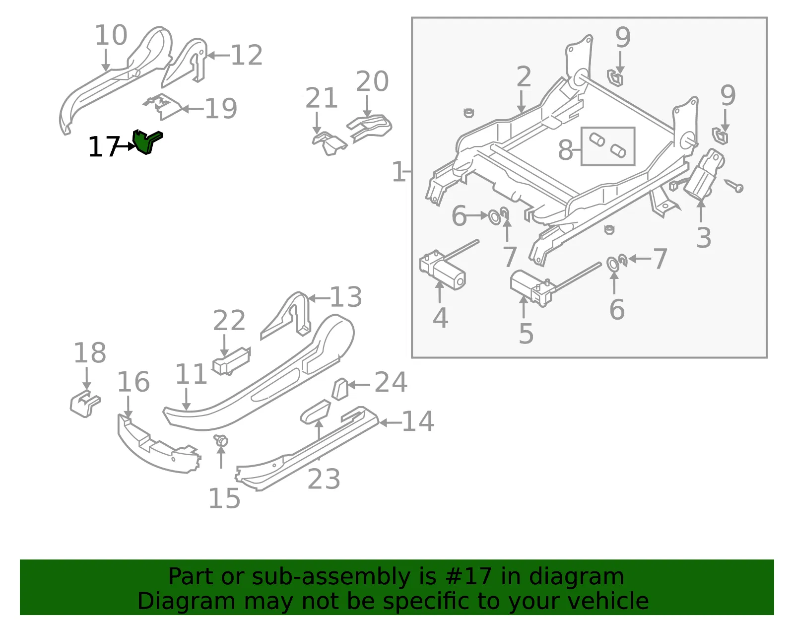 Seat Track Cover - Mazda (gj6a5704302) - view 2