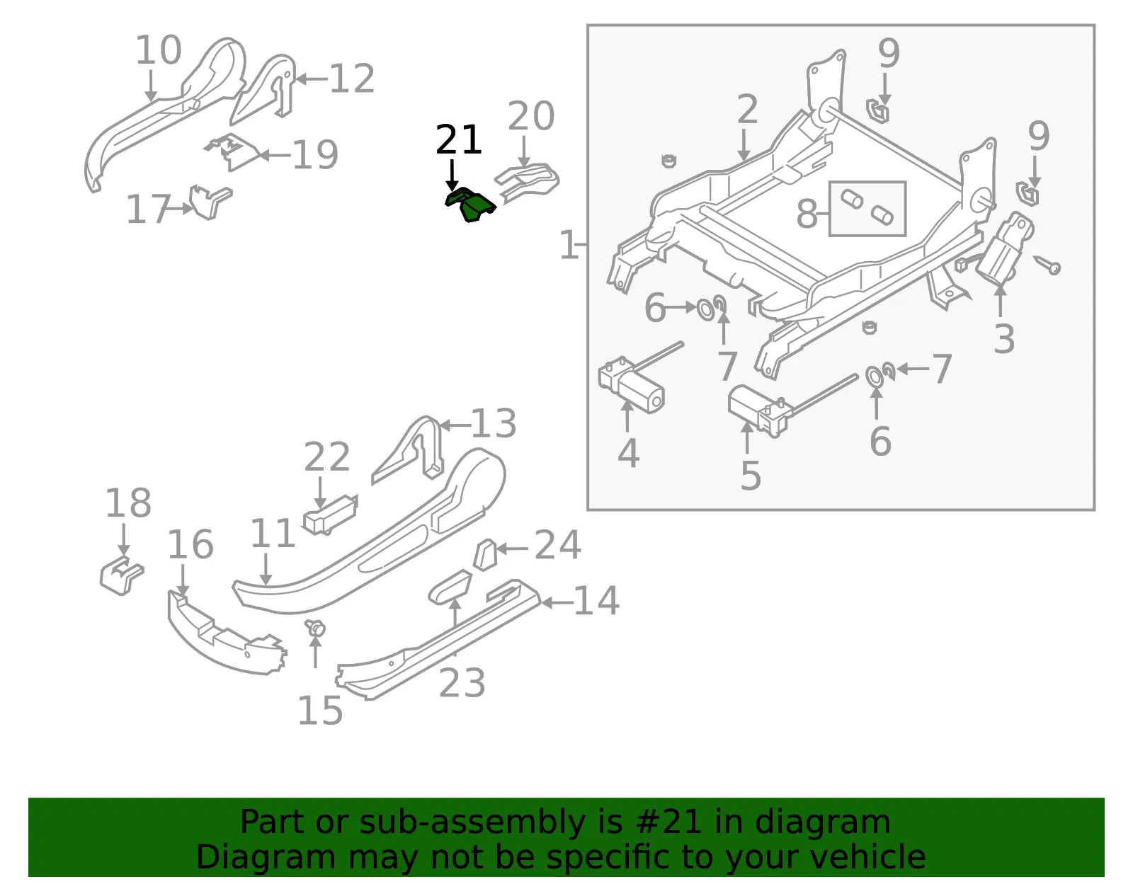 Seat Track Cover - Mazda (gj6a5704402) - view 2