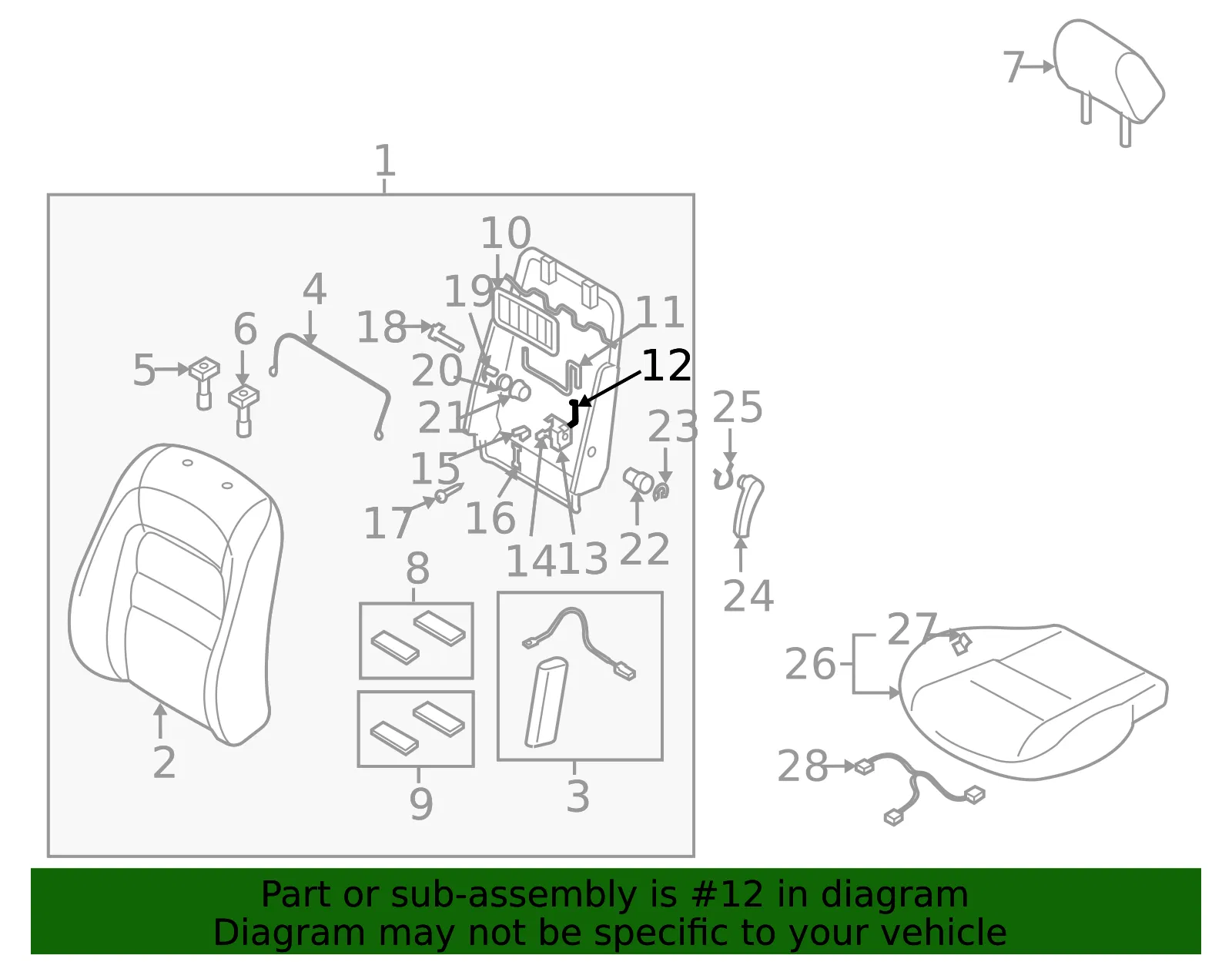 Seat Flex Cable - Mazda (gj6e88002) - view 2