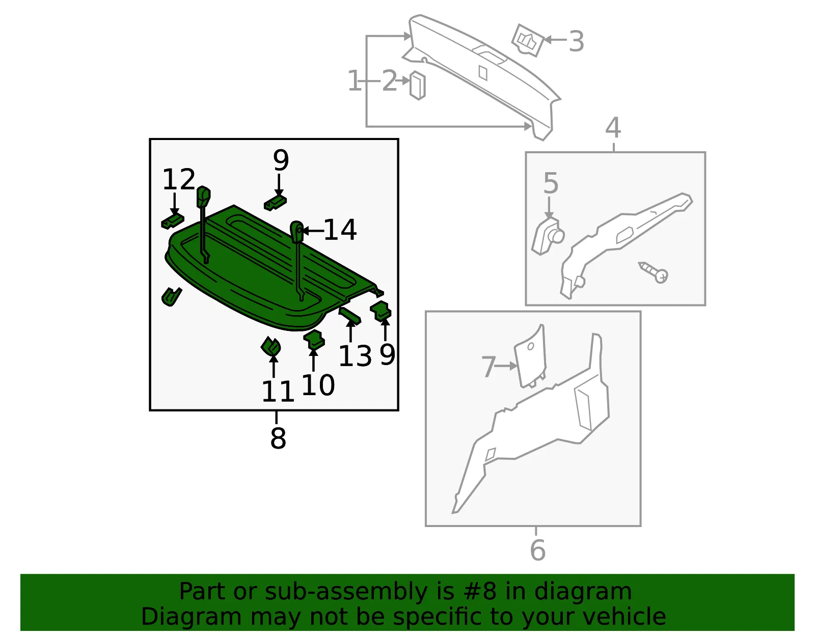 Package Tray - Mazda (gj6j68310g81) - view 2
