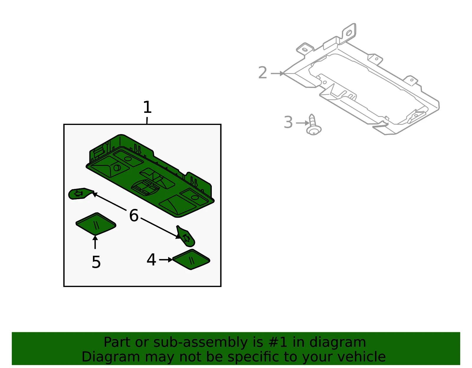 Overhead Console - Mazda (gj6r69970a34) - view 2