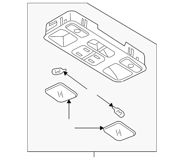 Overhead Console - Mazda (gj6r69970b30)